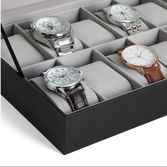 watch display case leather travel case - Picture 2 of 5